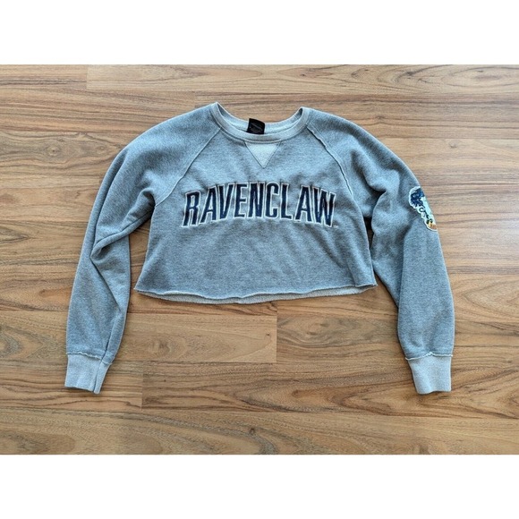 Universal Studios Harry Potter Ravenclaw Womens Sweatshirt S Cropped A5 - Picture 1 of 10